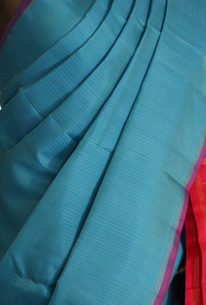 Handloom Contrast Kanjeevaram Silk Saree AJ203173