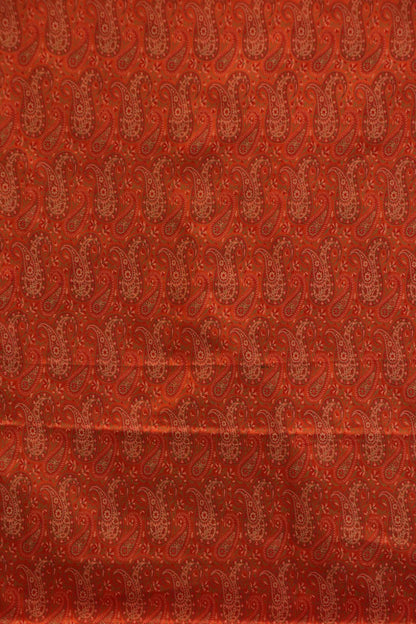Handloom Pure Silk Jamawar Fabric AK204593