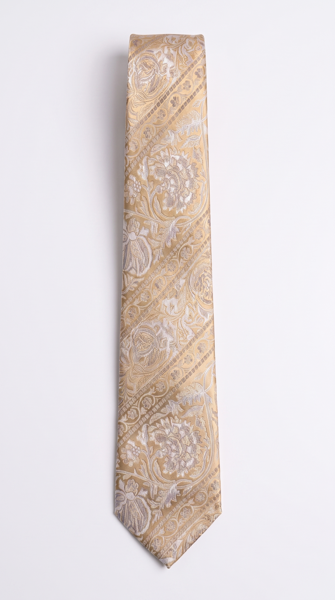 Silk Tie AM201217 - Full-Length Front Flat-Lay View