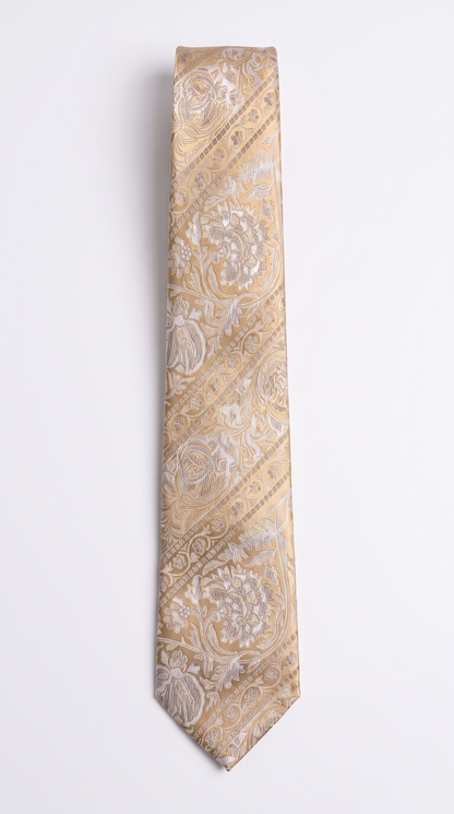 Silk Tie AM201217 - Full-Length Front Flat-Lay View