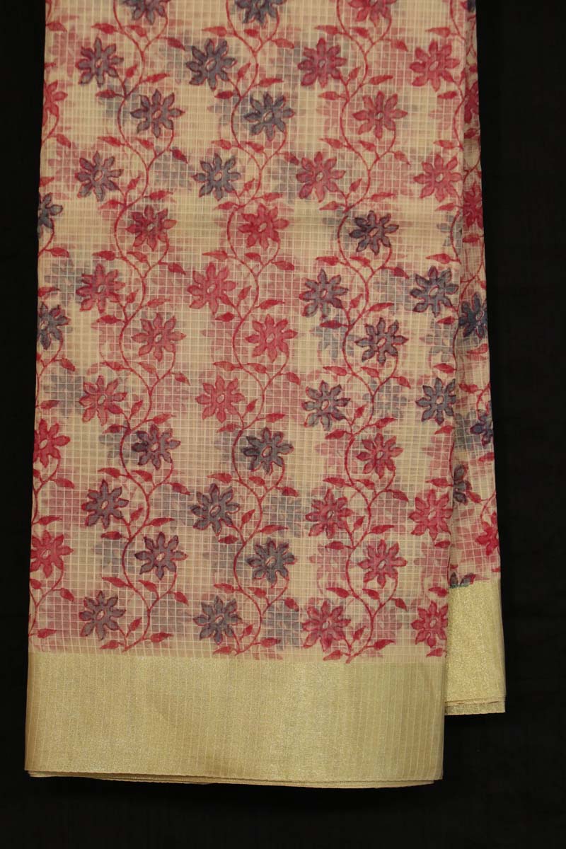 Printed Pure Cotton Saree AF203985