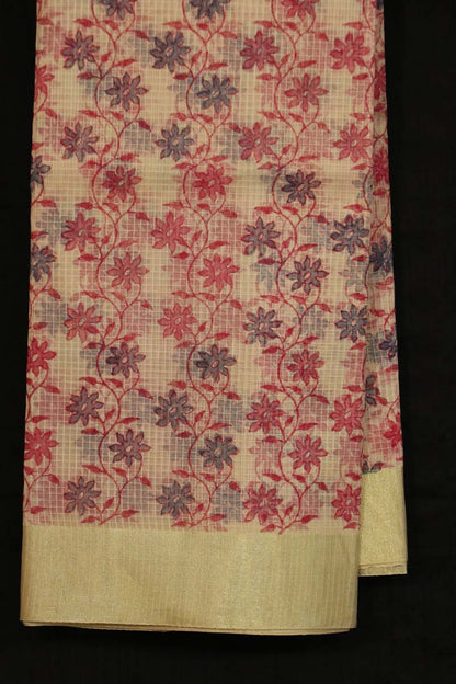 Printed Pure Cotton Saree AF203985