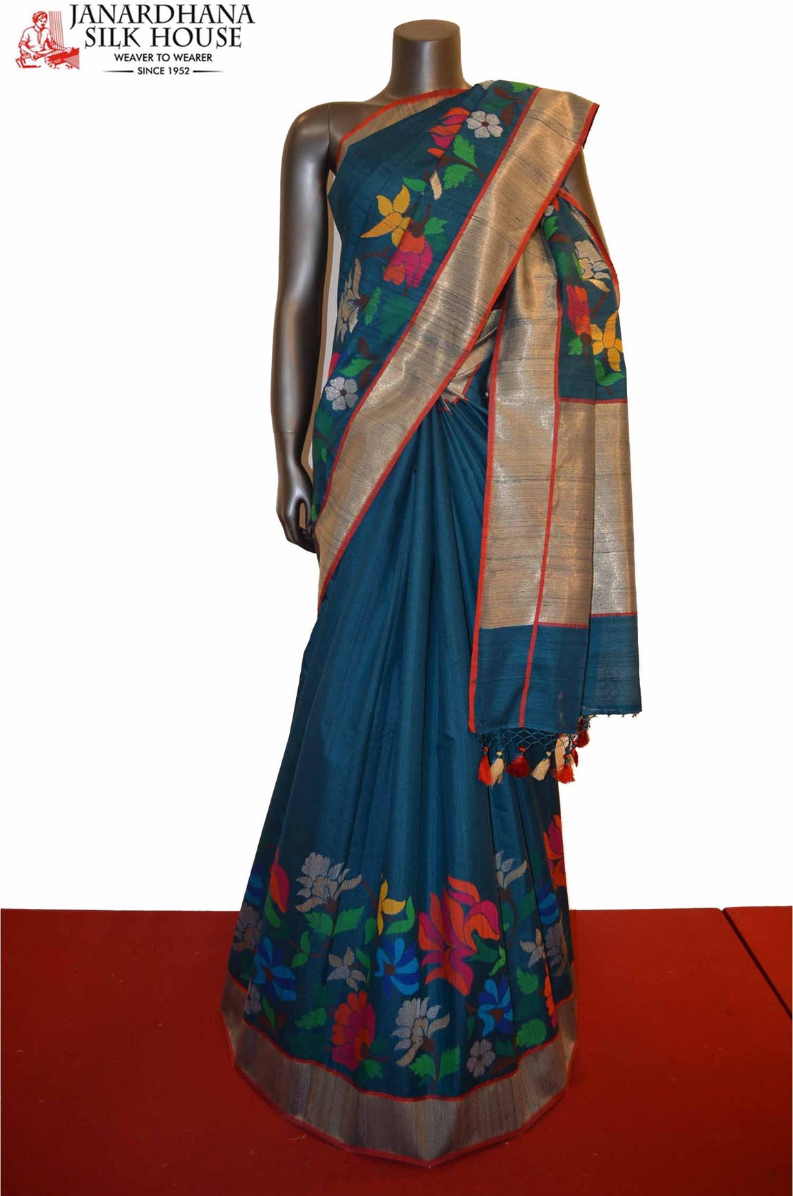 Contemporary &amp; Exclusive Special Handloom Tussar Silk Saree AE201209