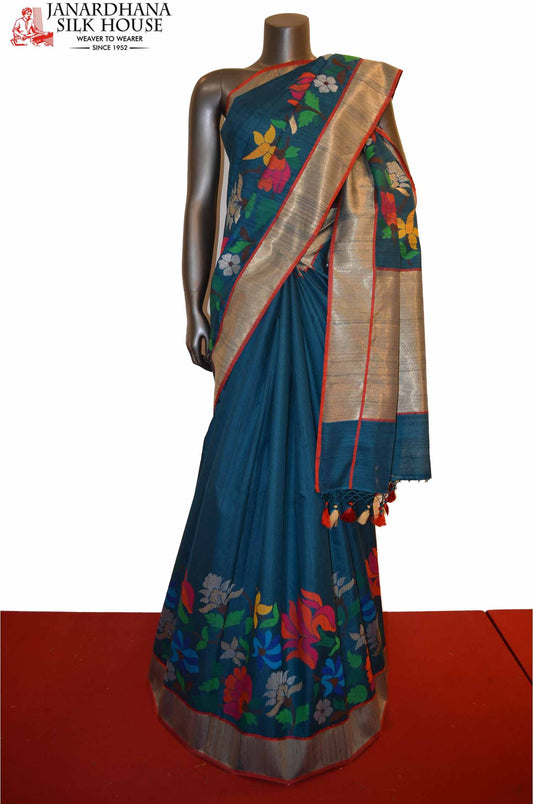 Contemporary &amp; Exclusive Special Handloom Tussar Silk Saree AE201209