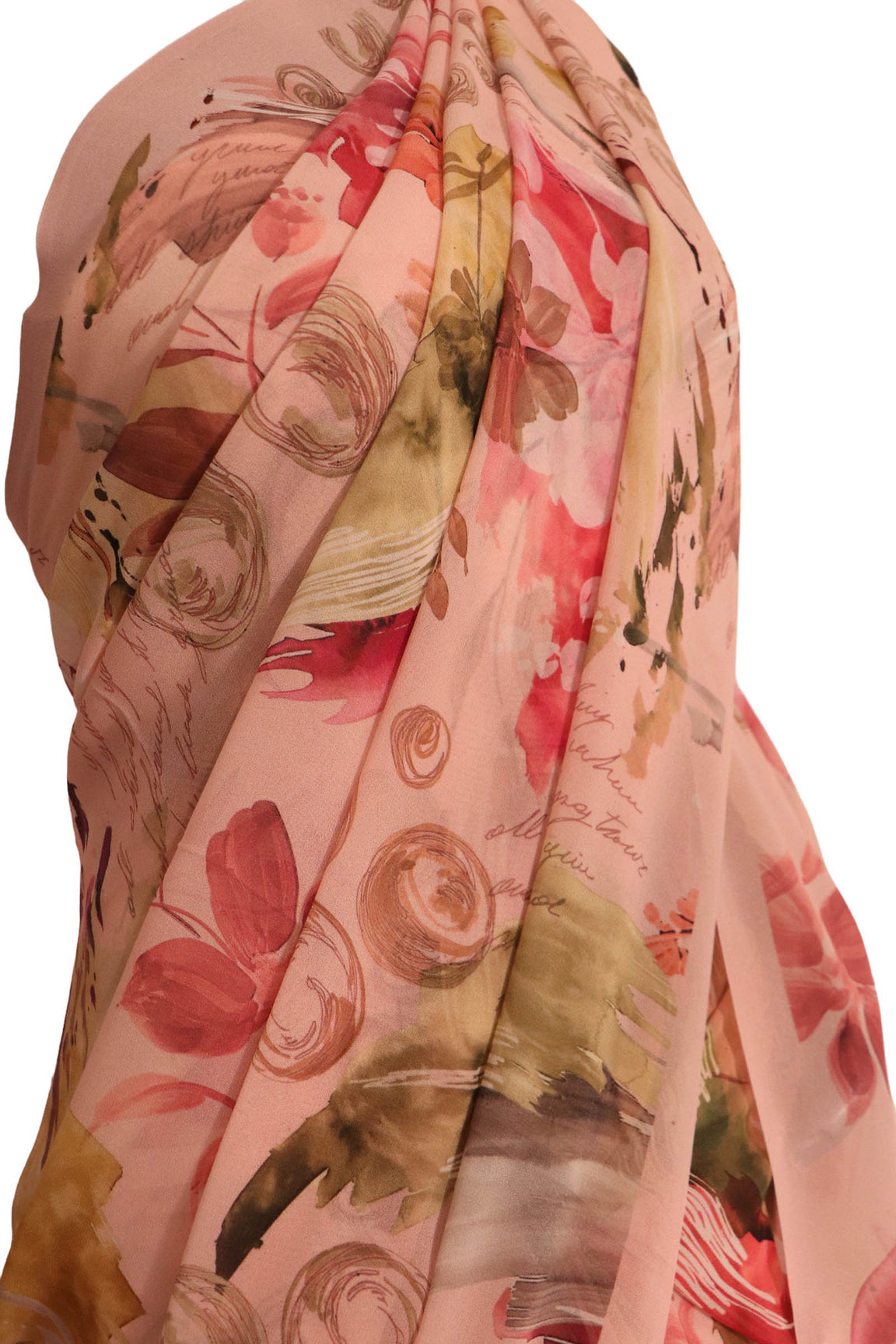 Exclusive Pure Printed Georgette Silk Saree AJ201917