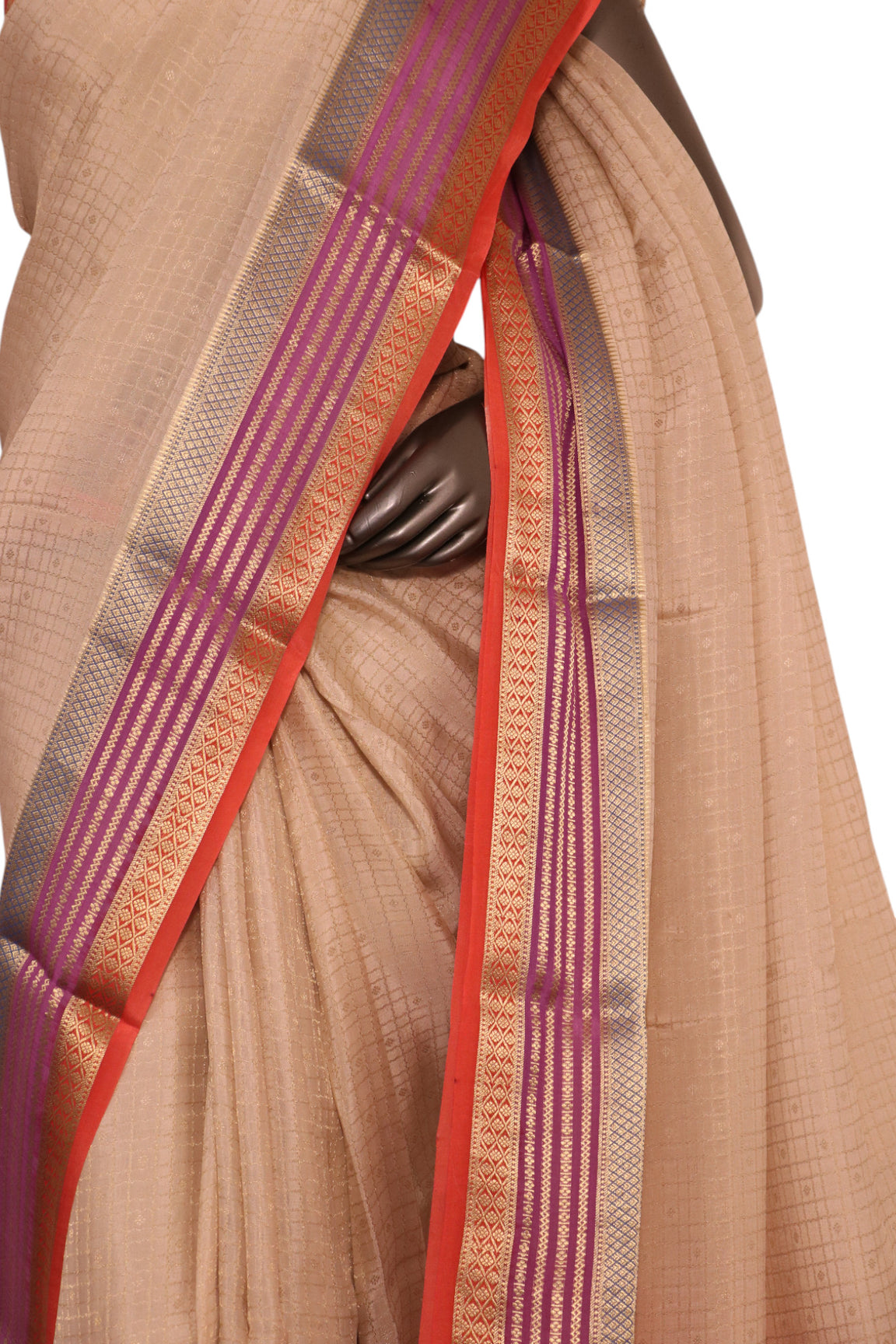 Pure Mysore Crepe Silk Saree AL200192