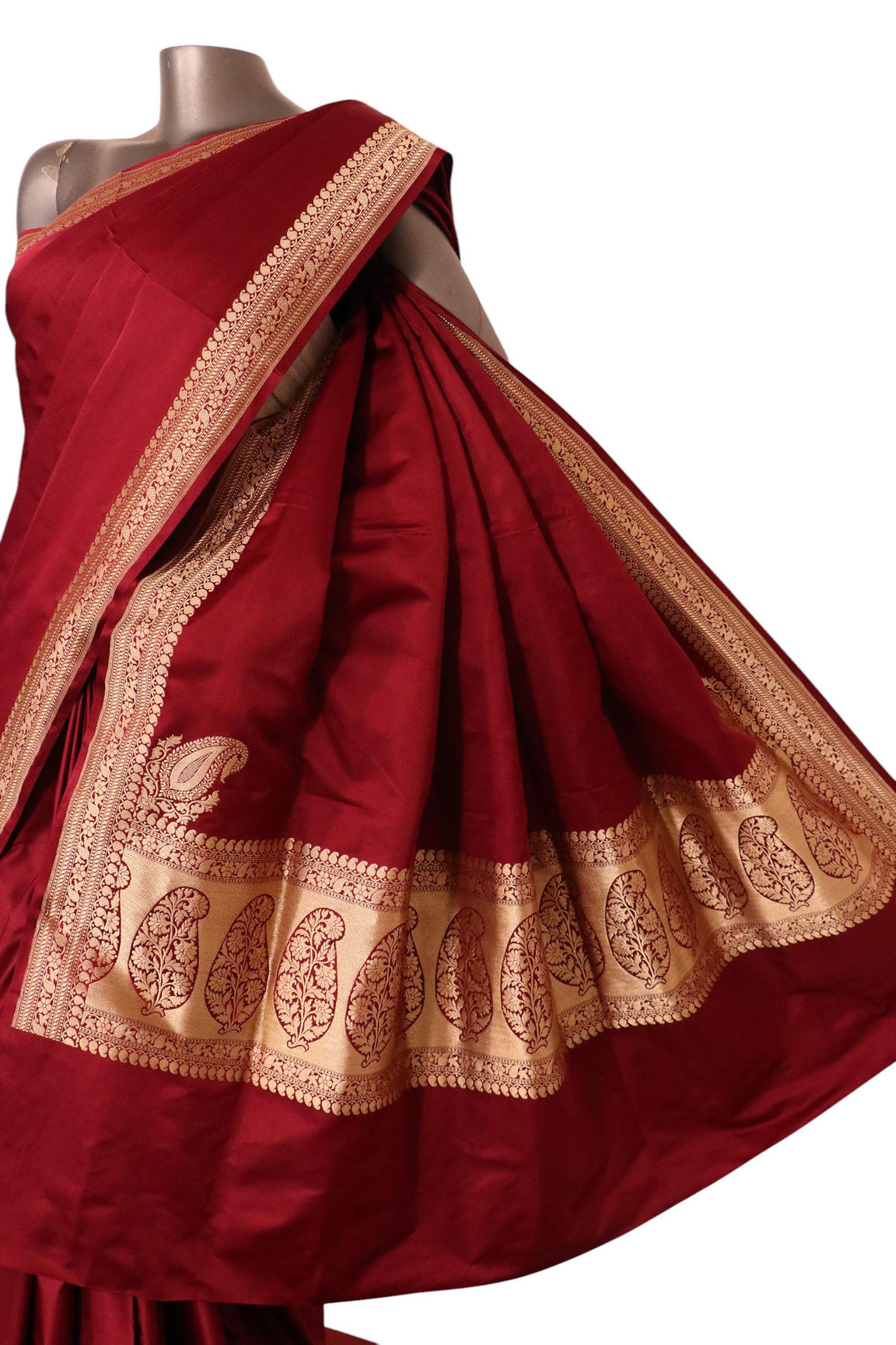 Satin Banarasi Pure Silk Saree. AL200369