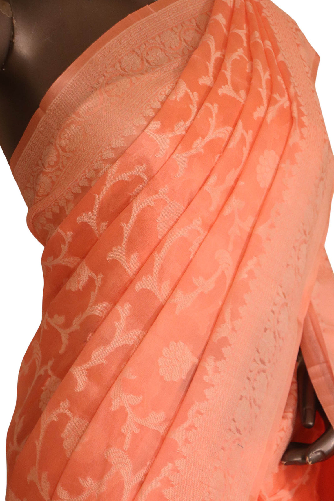 Thread Weave Pure Crepe Silk Saree AJ211909