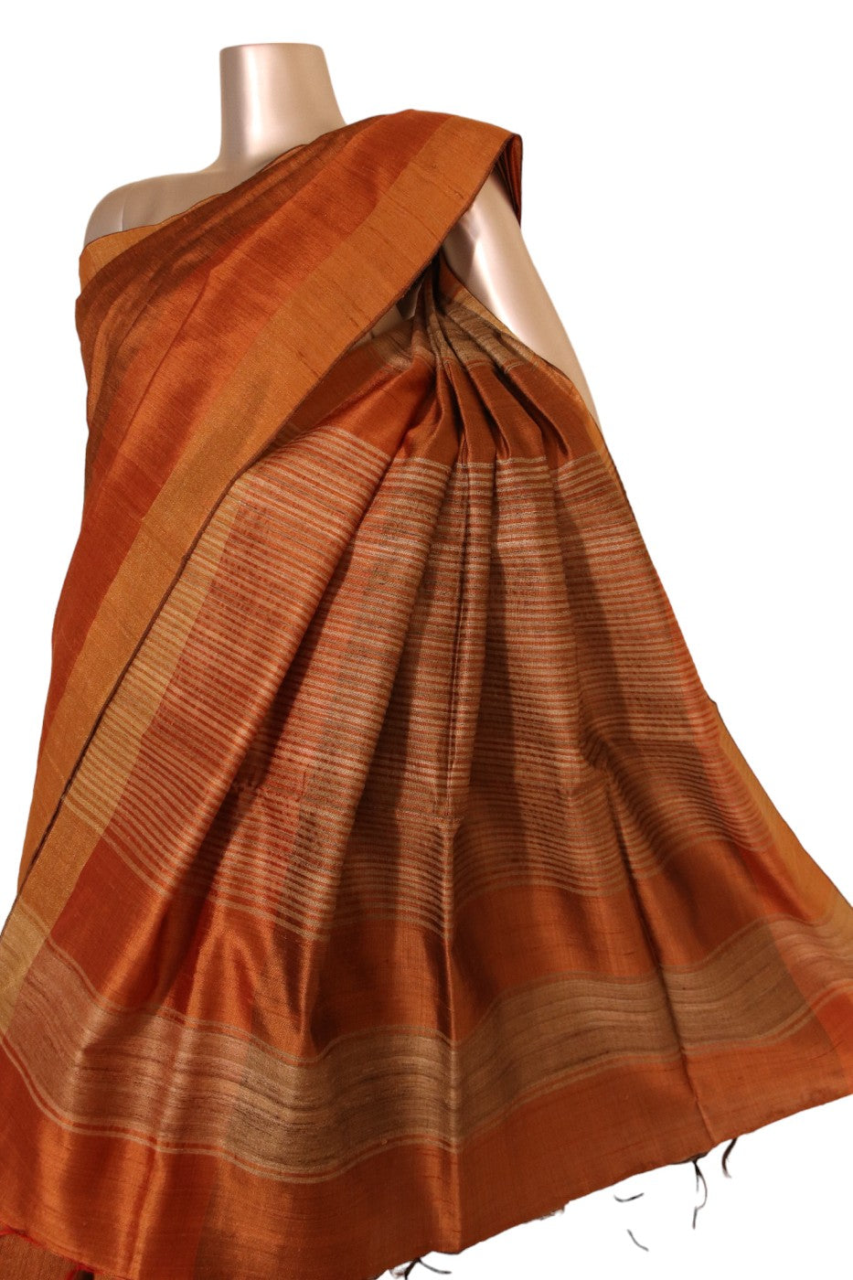 Handloom Pure Tussar Silk Saree AJ204703