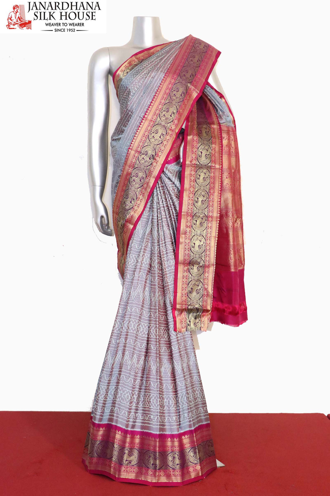 Kanjeevaram Ikat Patola Silk Saree AJ201147