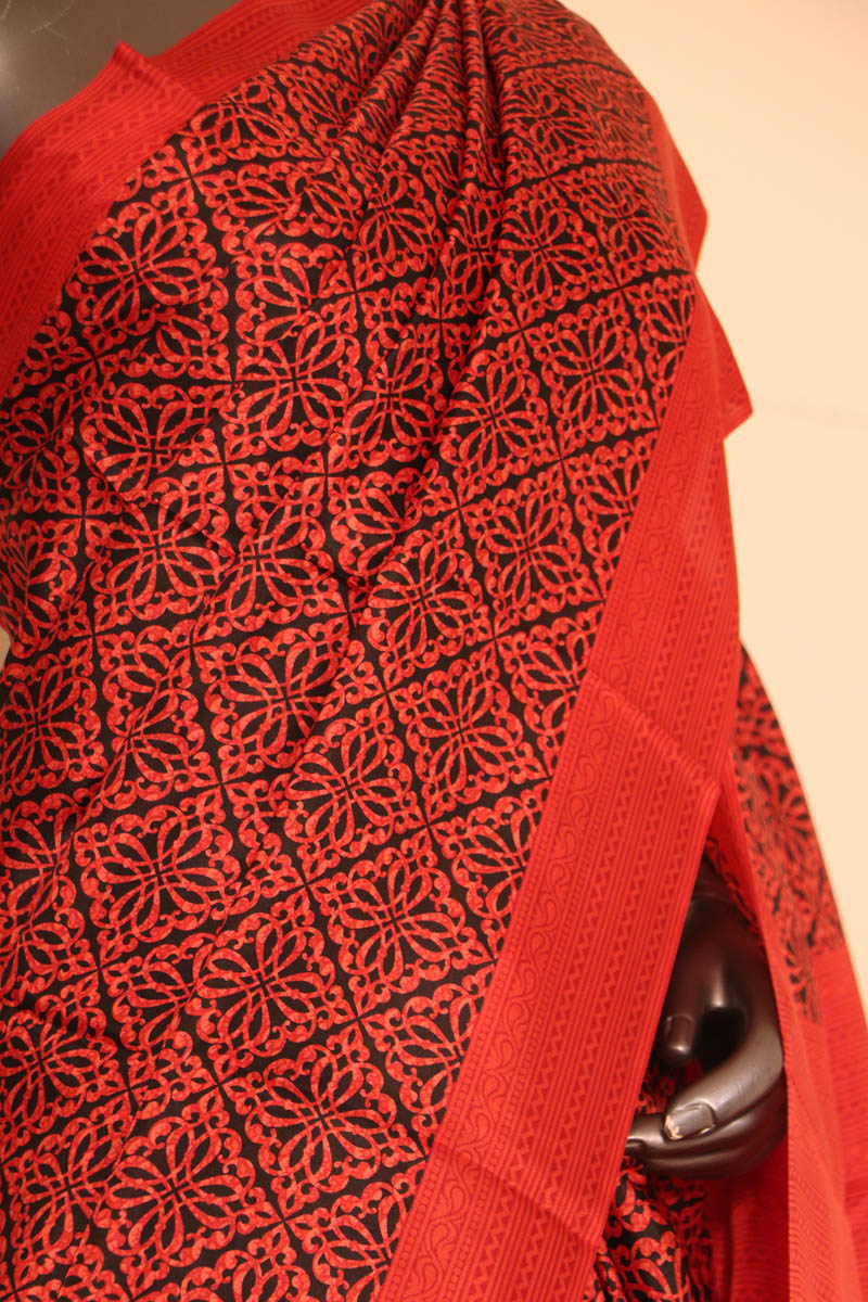 Exclusive Pure Printed Silk Saree-Finest Quality AH204860