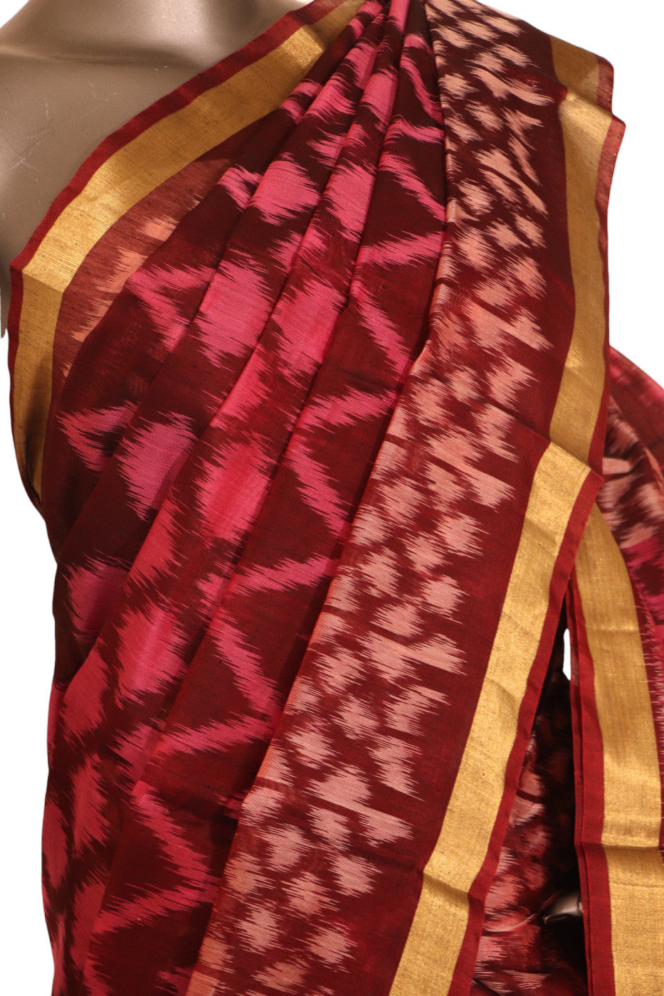 Handloom Pochampally Silk Cotton Saree AJ210252