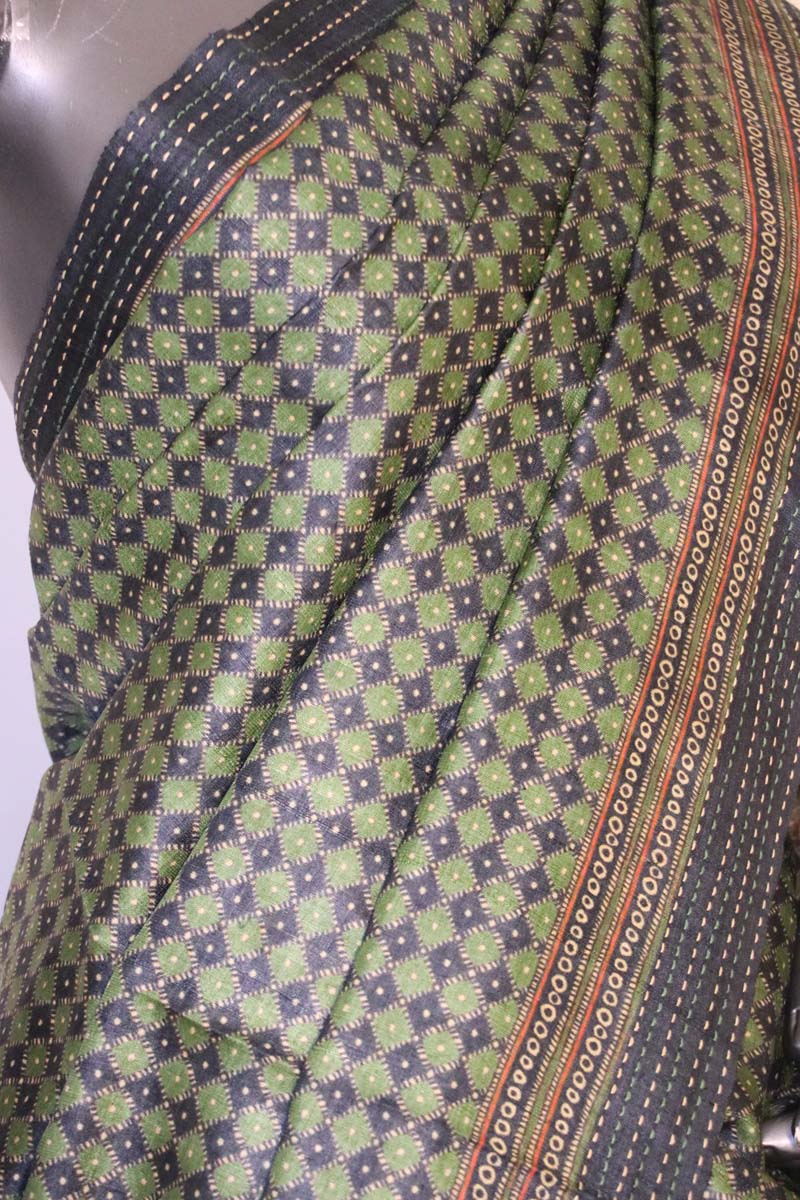 Madhubani Exclusive Pure Tussar Silk Saree AI208589