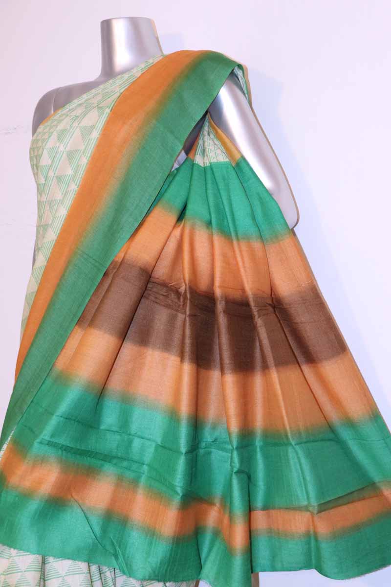 Exclusive Pure Soft Tussar Silk Saree AH203448