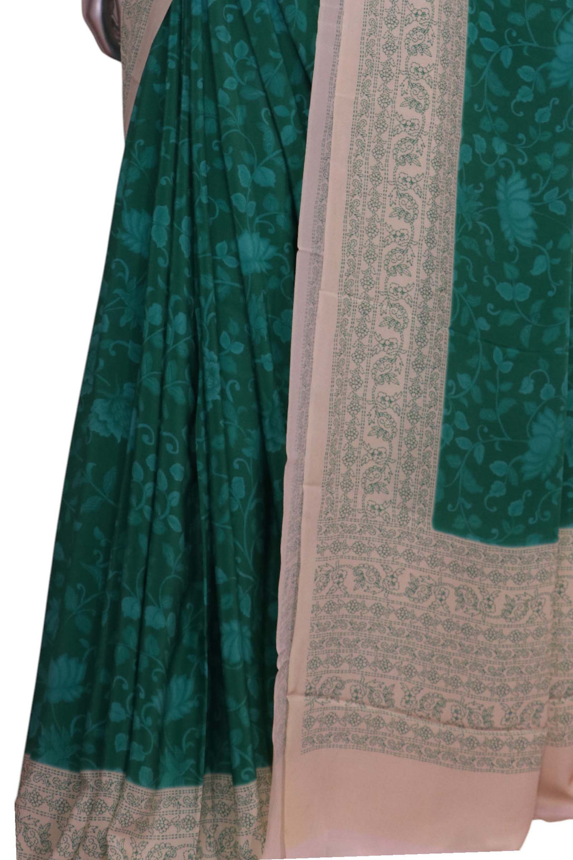 Floral  Pure Crepe Silk Saree AL202191