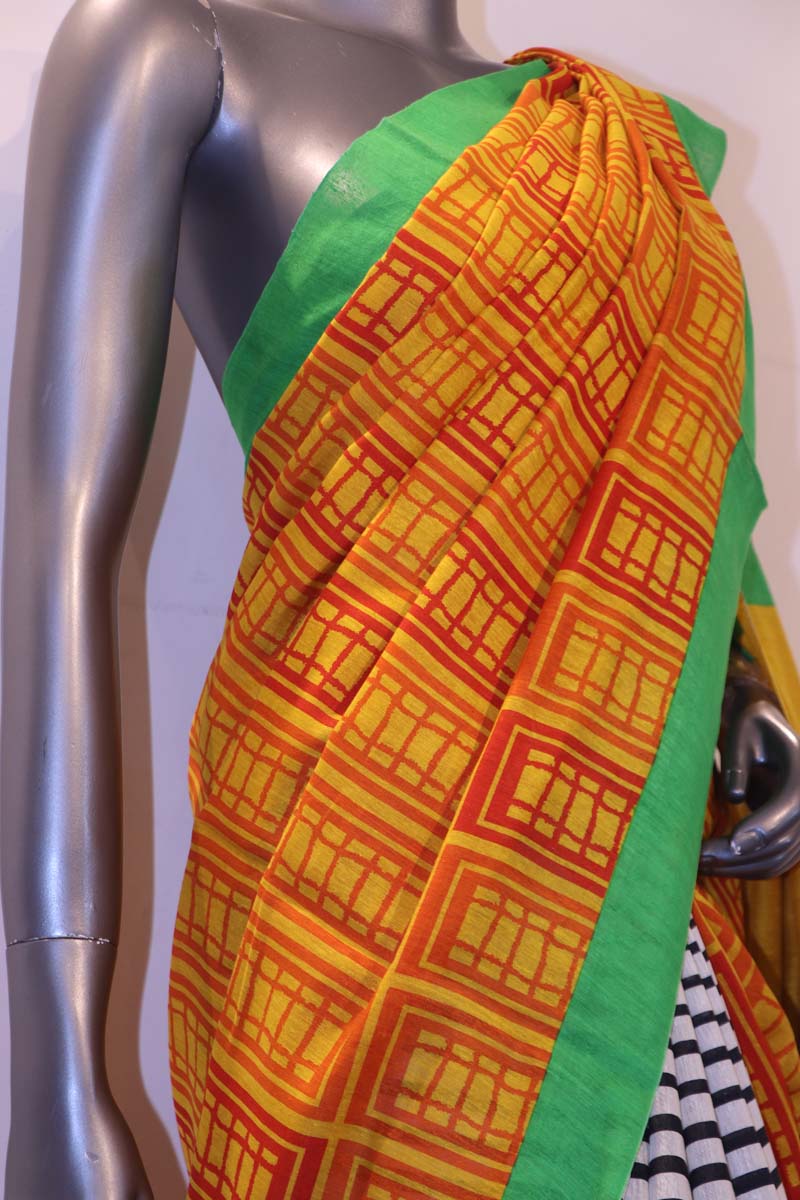 SSJG03478-Party Wear Pure Linen Saree SSJG03478