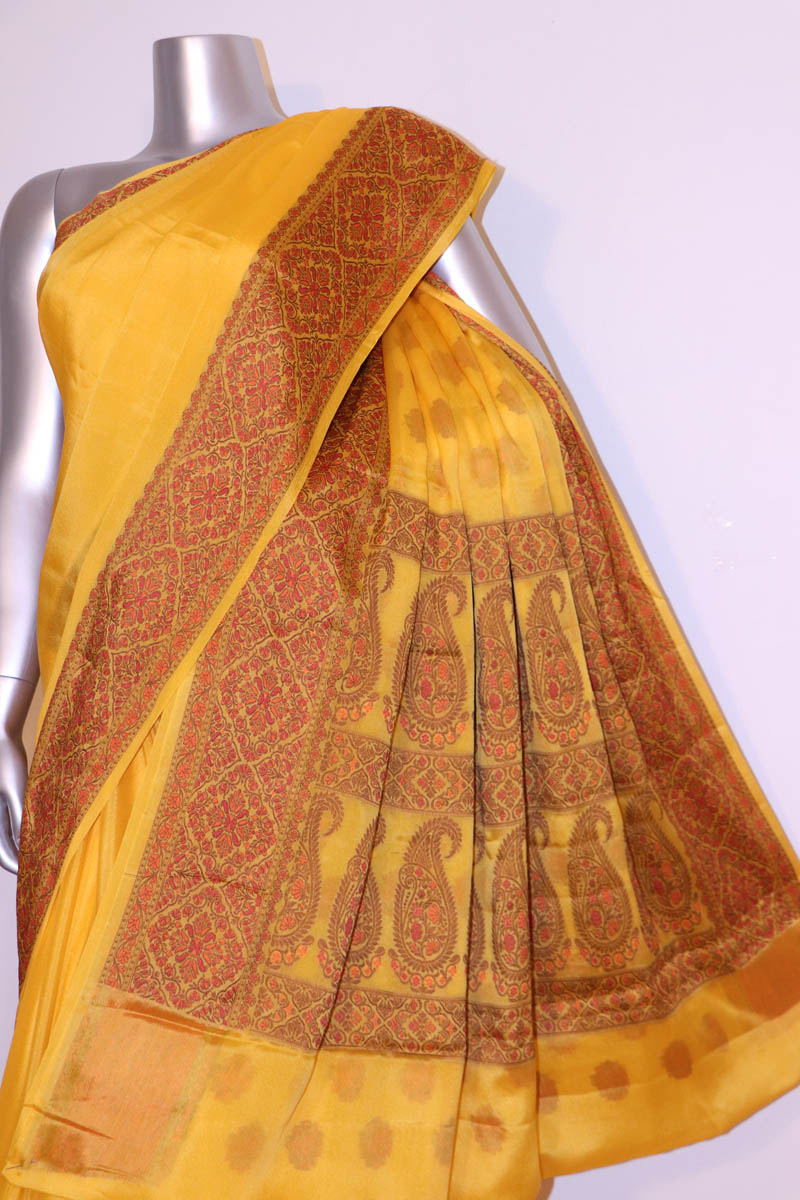 exclusive thread weave pure crepe silk saree ai212552