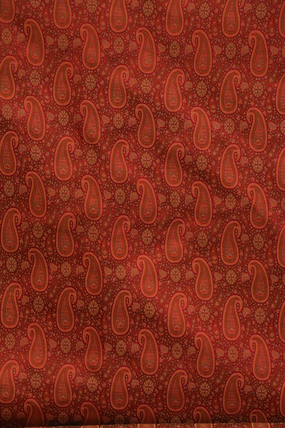 Handloom Pure Silk Jamawar Fabric AK204603