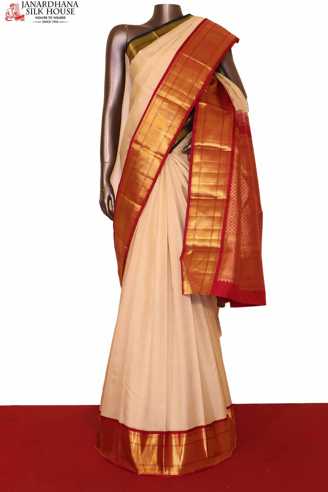 Ganga Jamuna Kanchipuram Silk Saree AG210947