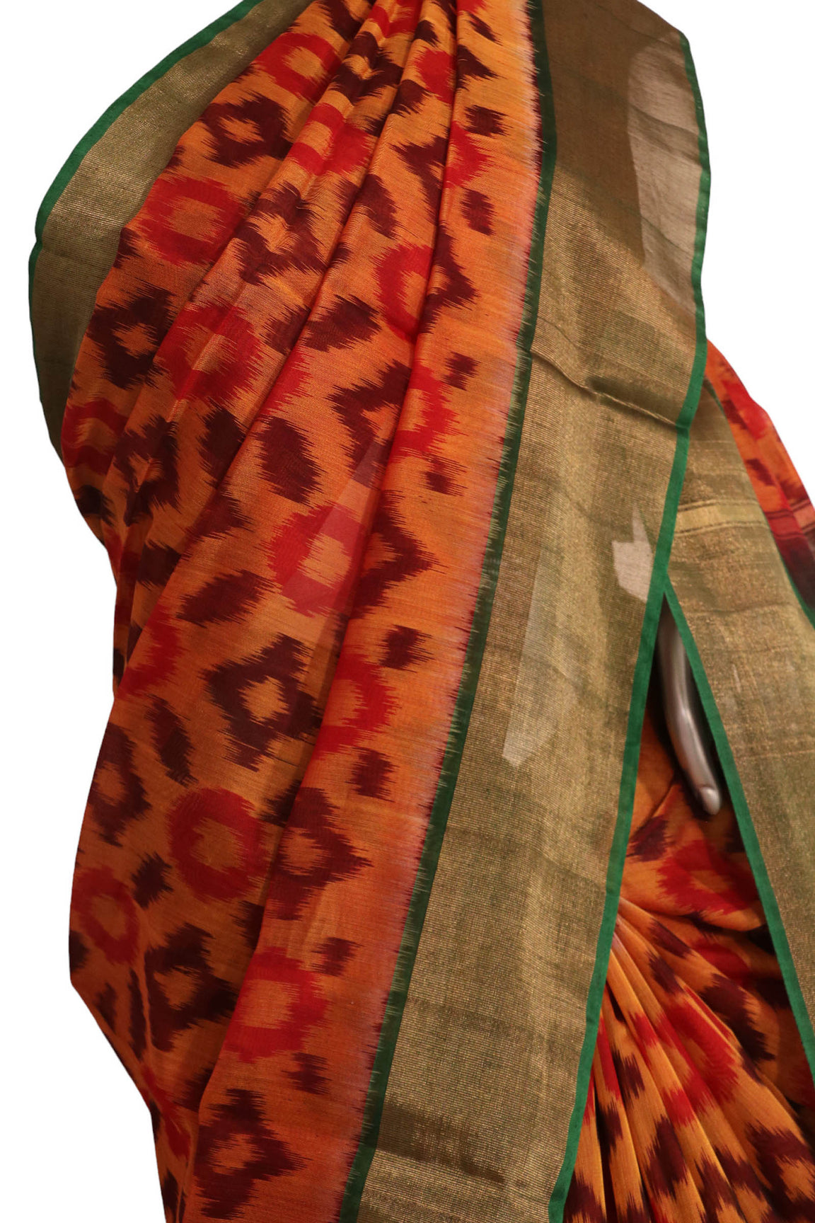 Exclusive Pochampally Silk Cotton Saree AK200066