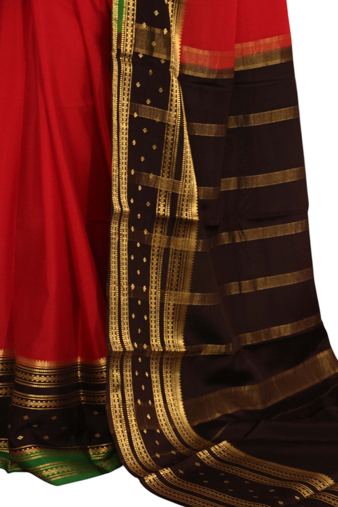 Pure Contrast Mysore Crepe Silk Saree AK211935