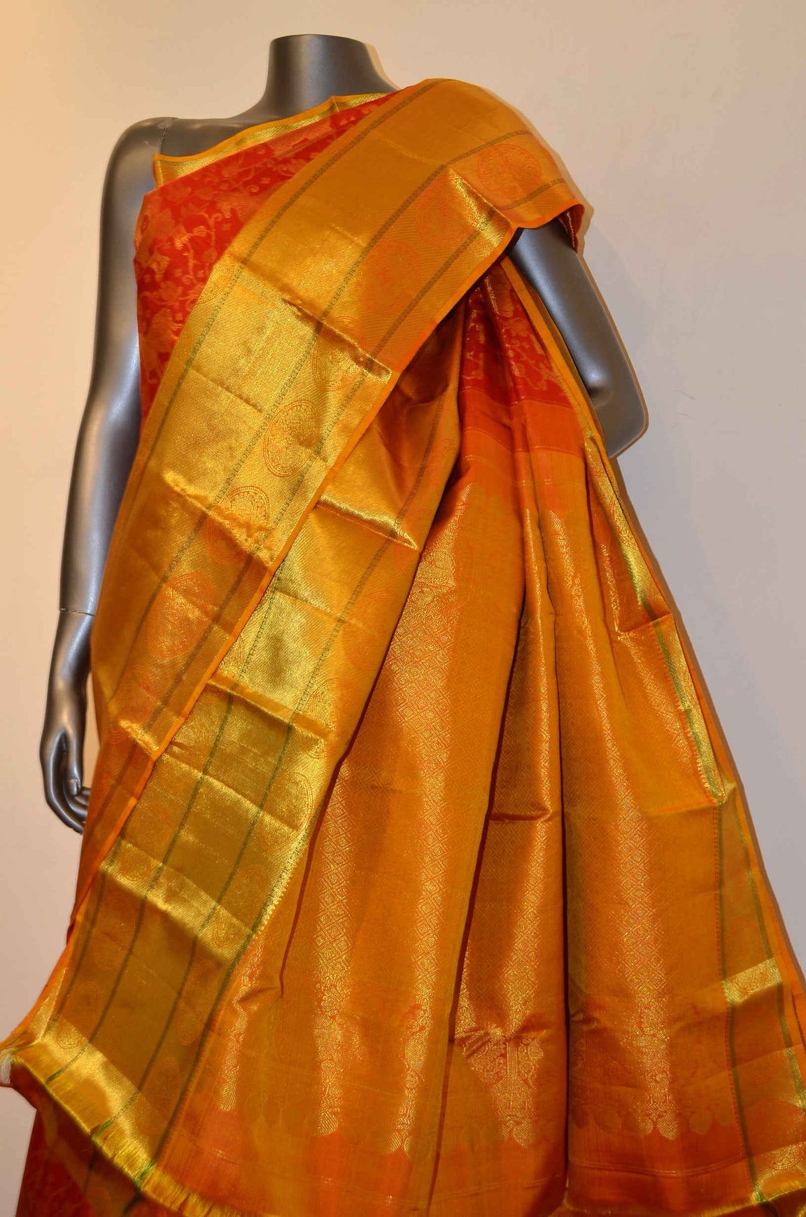 Bridal Red Special Classic Kanjeevaram Silk Saree AD209179