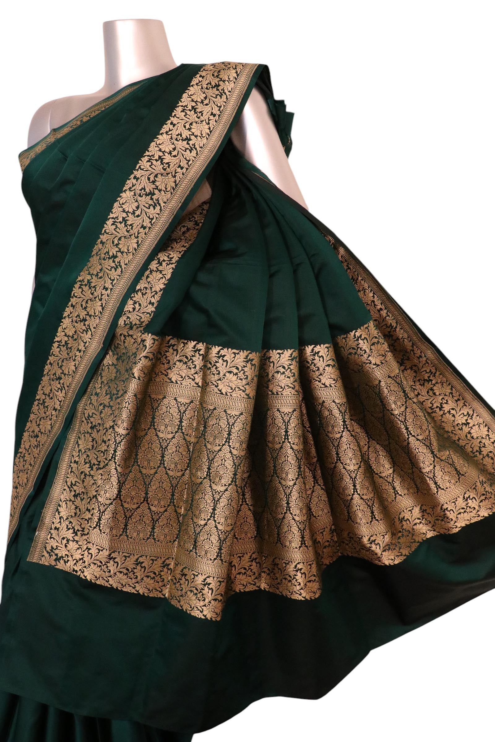 Satin Banarasi Pure Silk Saree. AL200372