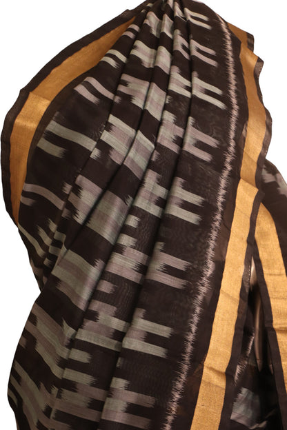 Handloom Pochampally Silk Cotton Saree AJ210254