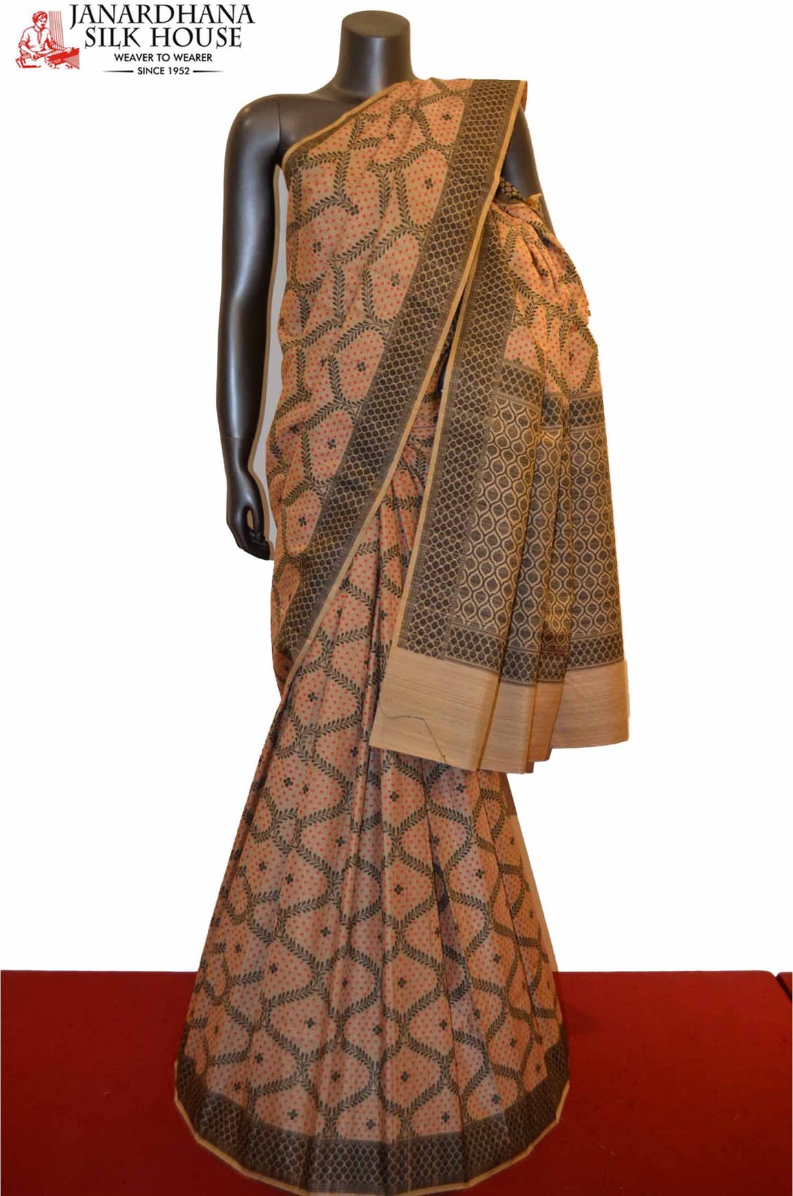 Special Handloom Grand Tussar Pure Silk Saree AC206845