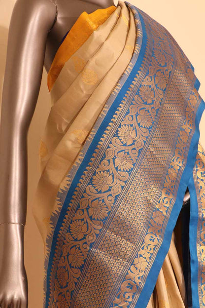Grand &amp; Ganga Jamuna Handloom Pure Gadwal Silk Saree AG207199