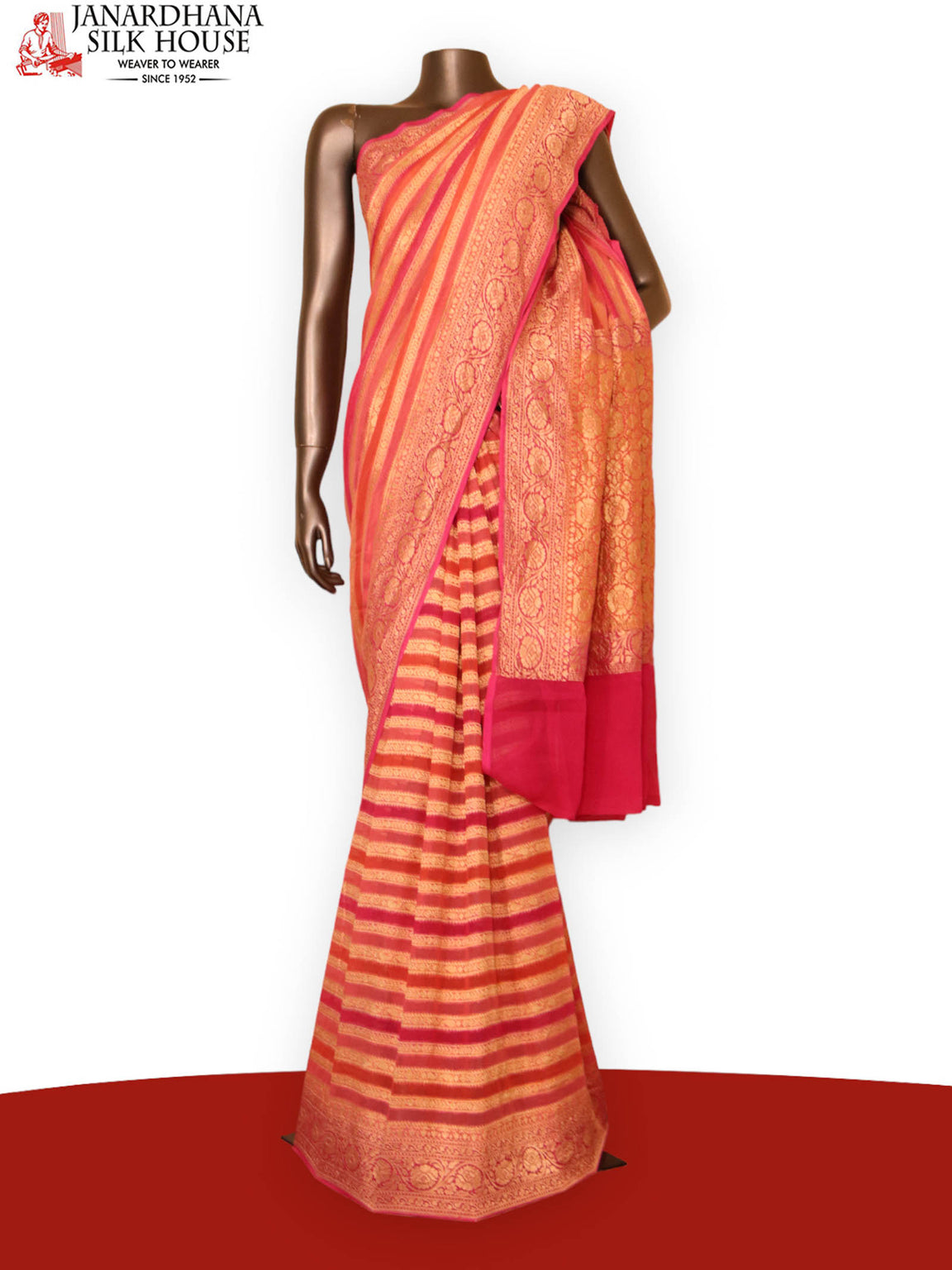 Wedding Exclusive Banarasi Georgette Silk Saree AJ202463