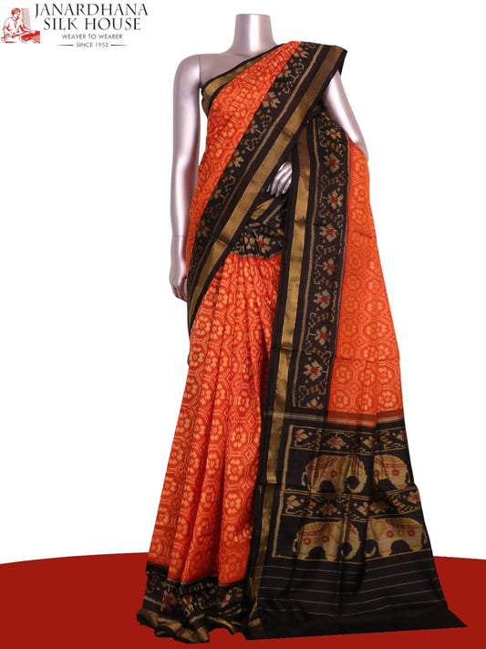 Pure Handloom Patola Ikat Silk Saree AL211556