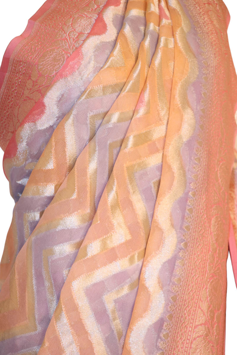 Designer Banarasi Georgette Silk Saree AJ202582