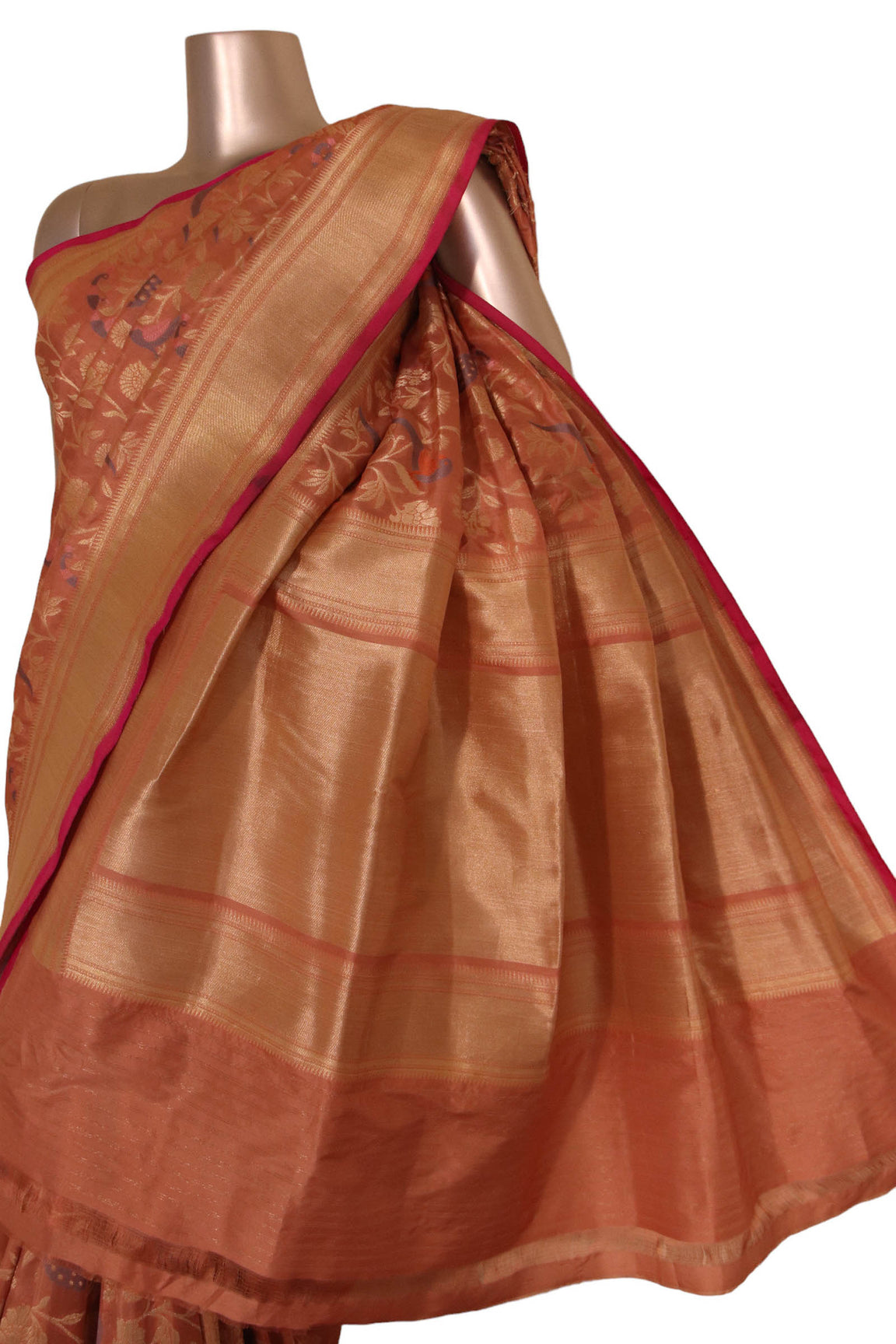 Grand Floral Wedding Banarasi Silk Saree AJ206320