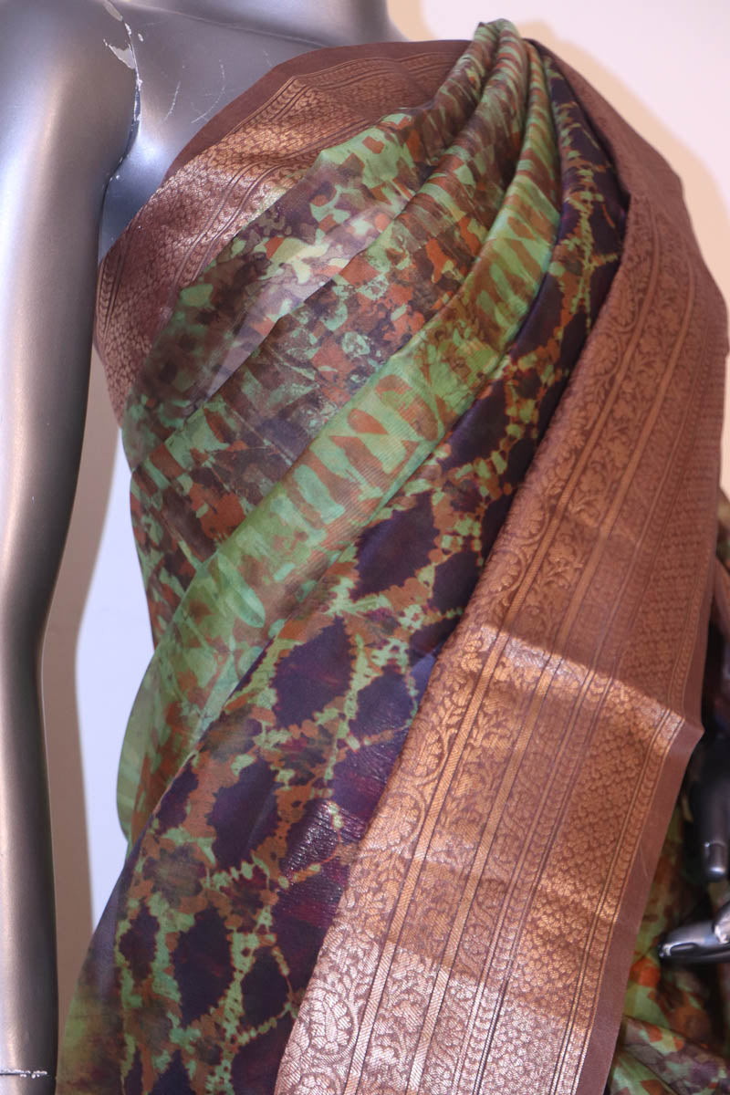 Exclusive Organza Printed Silk Saree AI209892