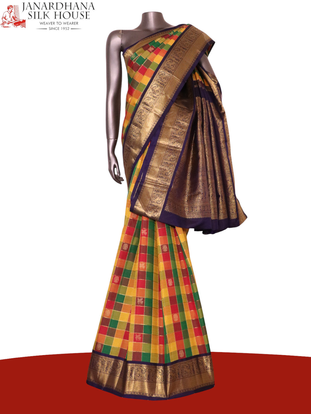 Pure Handloom Kanjeevaram Silk Saree AL202929