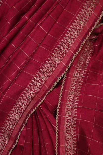 Handloom Pure Tussar Silk Saree AL209558