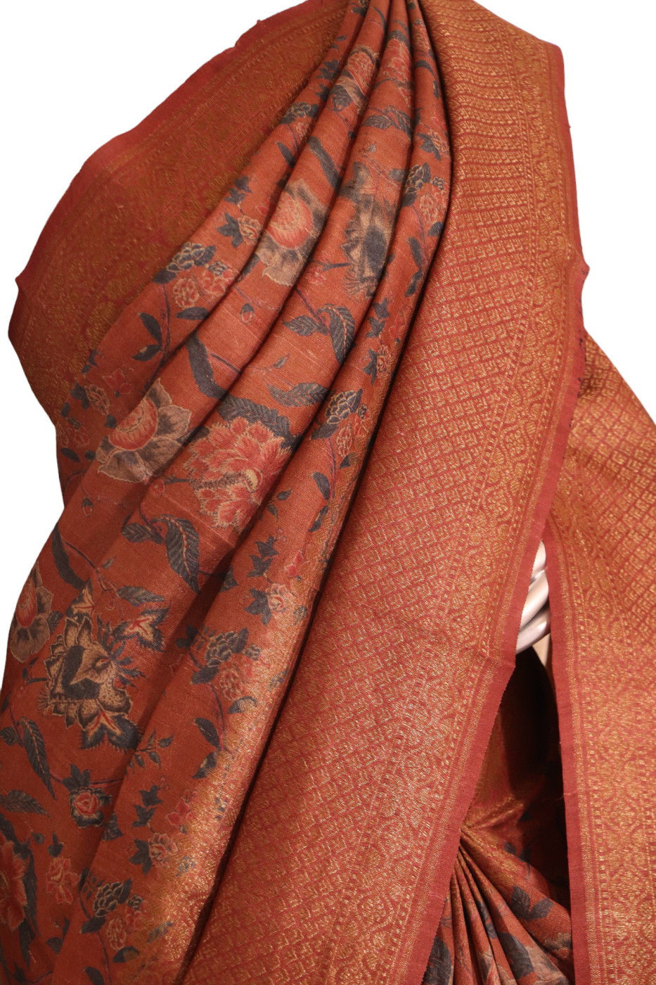 Designer Pure Tussar Silk Saree AJ210430