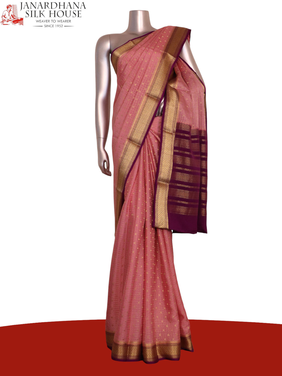 Pure Mysore Crepe Silk Saree AK213720