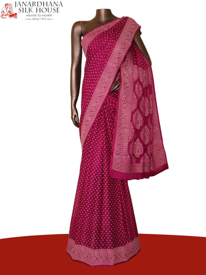 Thread Weave Pure Crepe Silk Saree AJ211900