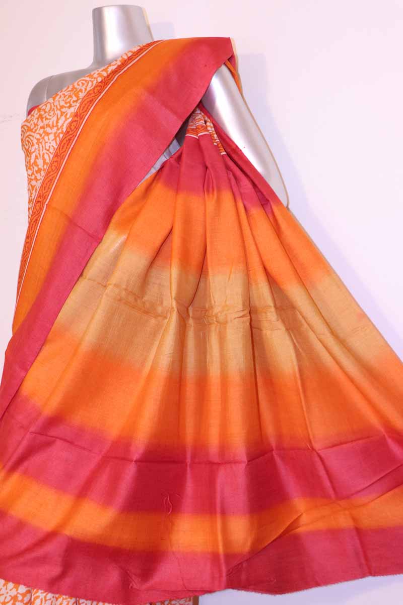 Exclusive Pure Soft Tussar Silk Saree AH203451