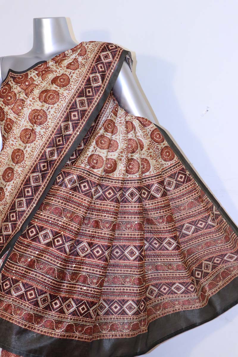 Embroidery Art Silk Saree AI209354