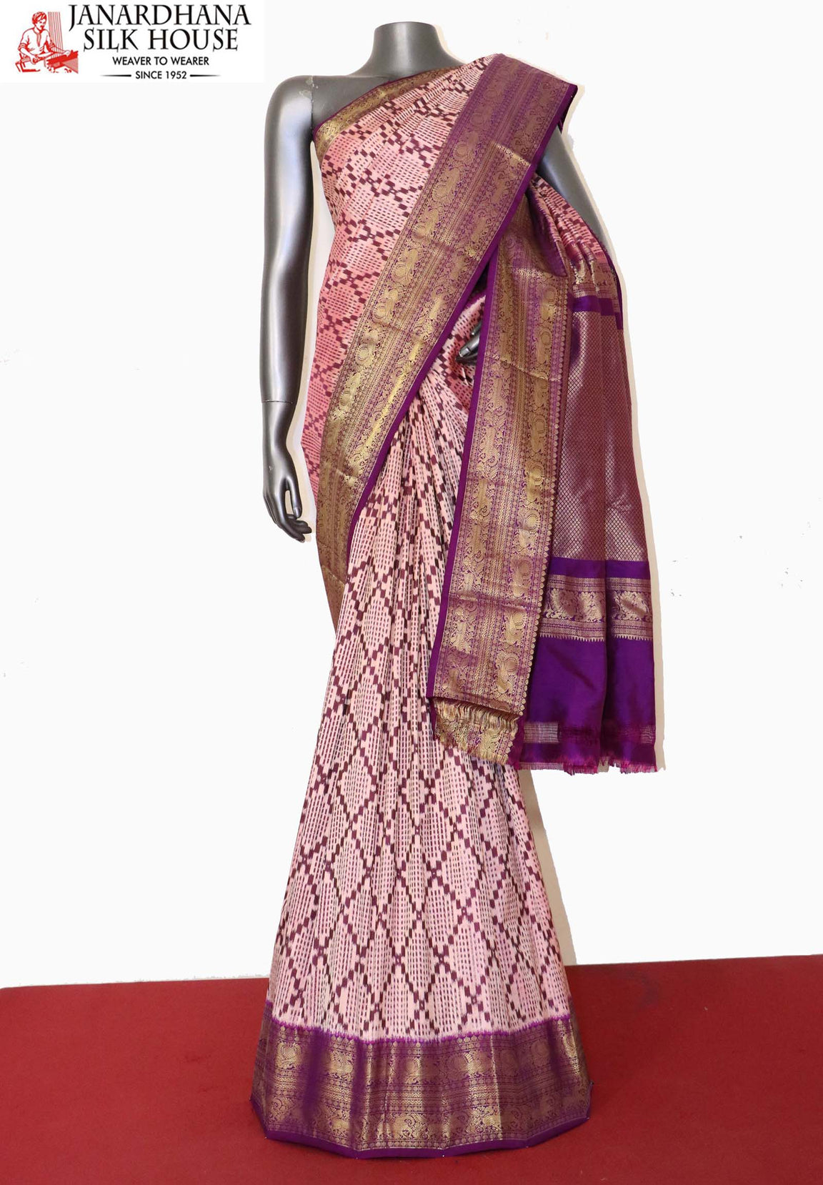 Kanjeevaram Ikat Patola Silk Saree AJ201149