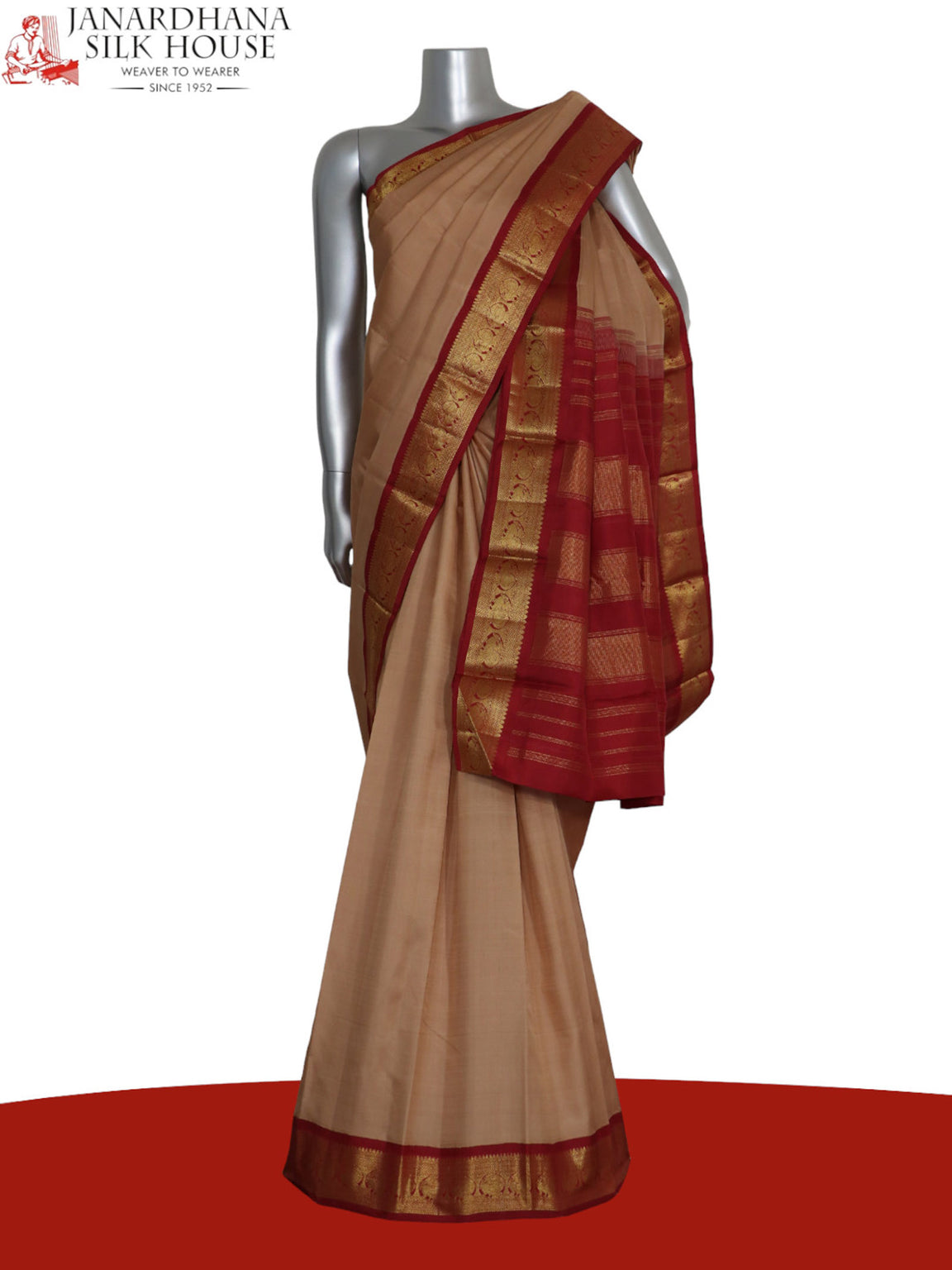 Contrast Classic Kanjeevaram Silk Saree AK200891