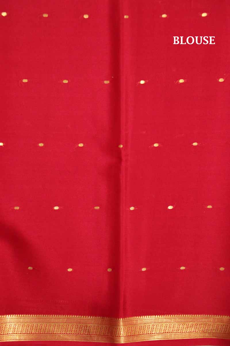 Traditional Butta Pure Mysore Crepe Silk Saree AI215073