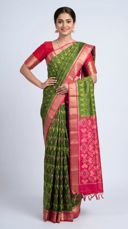 Designer Exclusive Handloom Ikat Soft Silk Saree AL211566