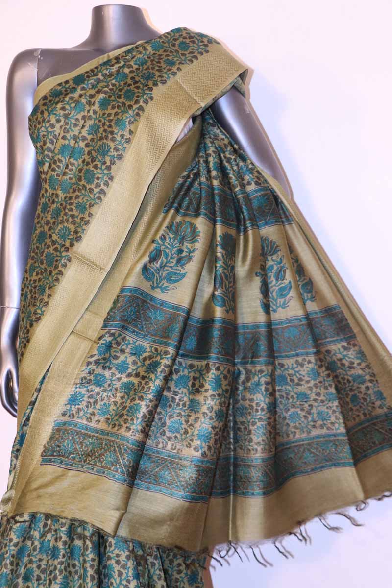 Exclusive Pure Soft Tussar Silk Saree AI201984