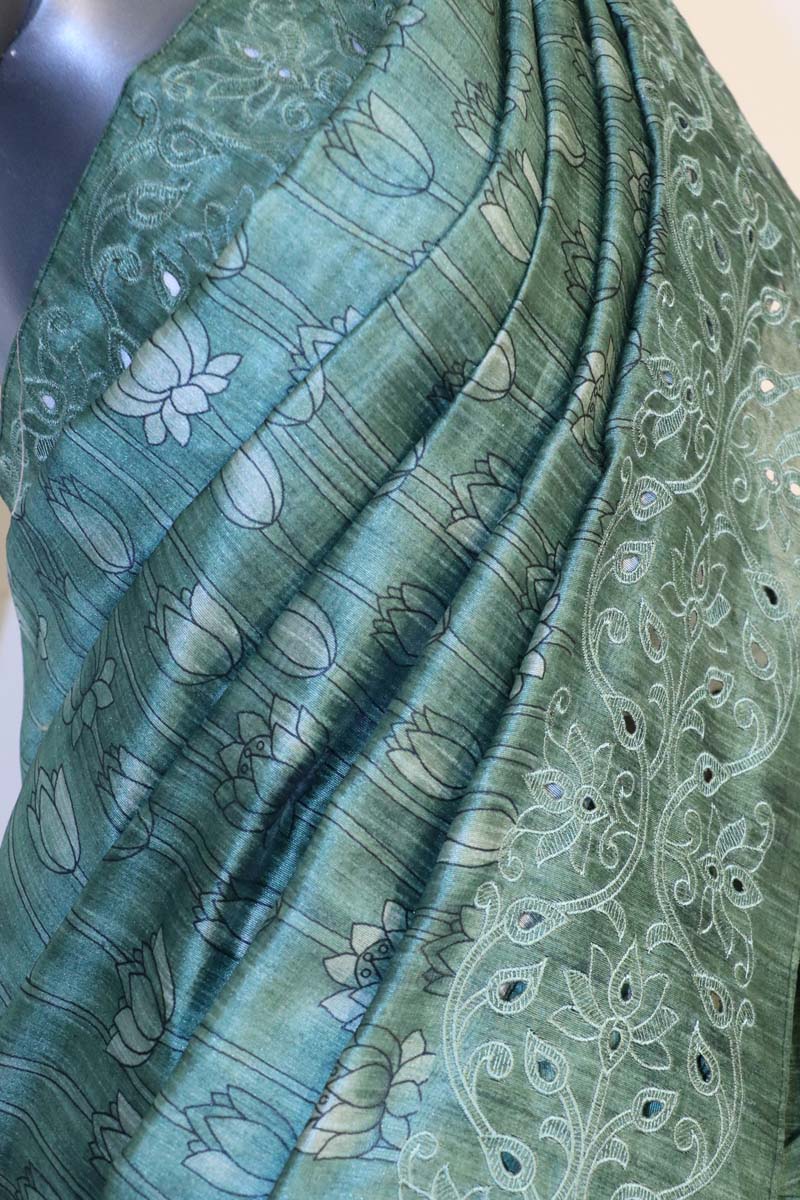 Embroidery Art Silk Saree AI205031