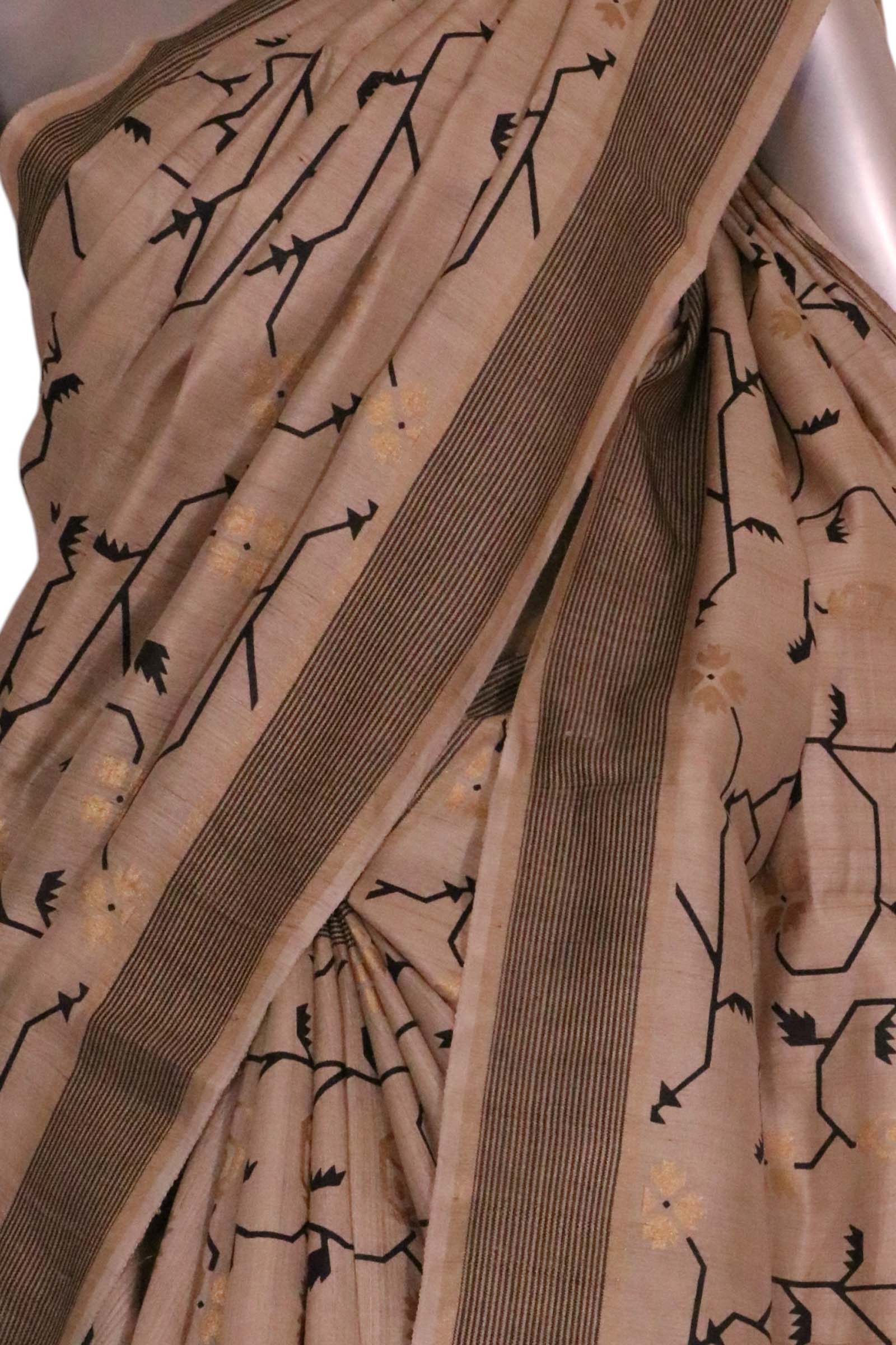 Handloom Pure Tussar Silk Saree AL203710