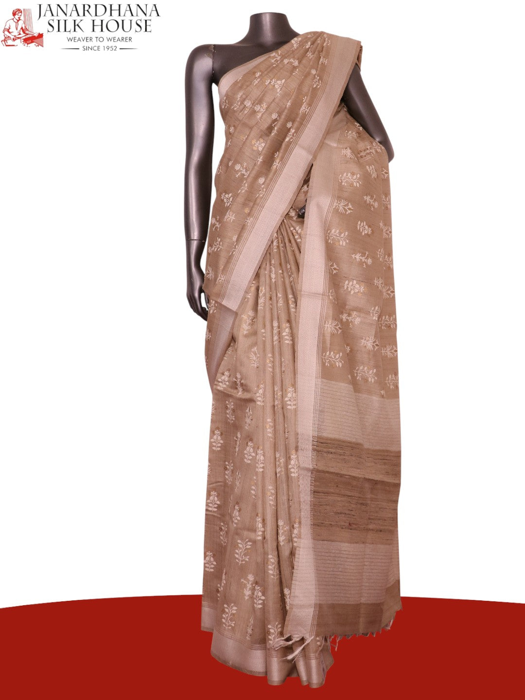 Handloom Pure Tussar Silk Saree AL203717